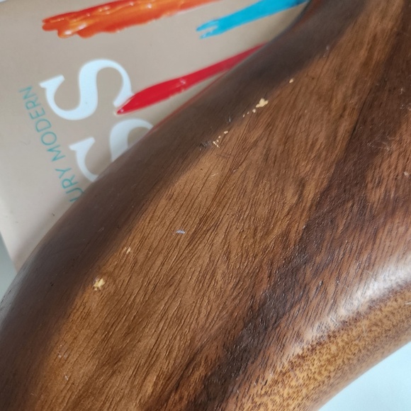 Mid 20th Century Monkey Pod Divided Dish Tray - Picture 8 of 8